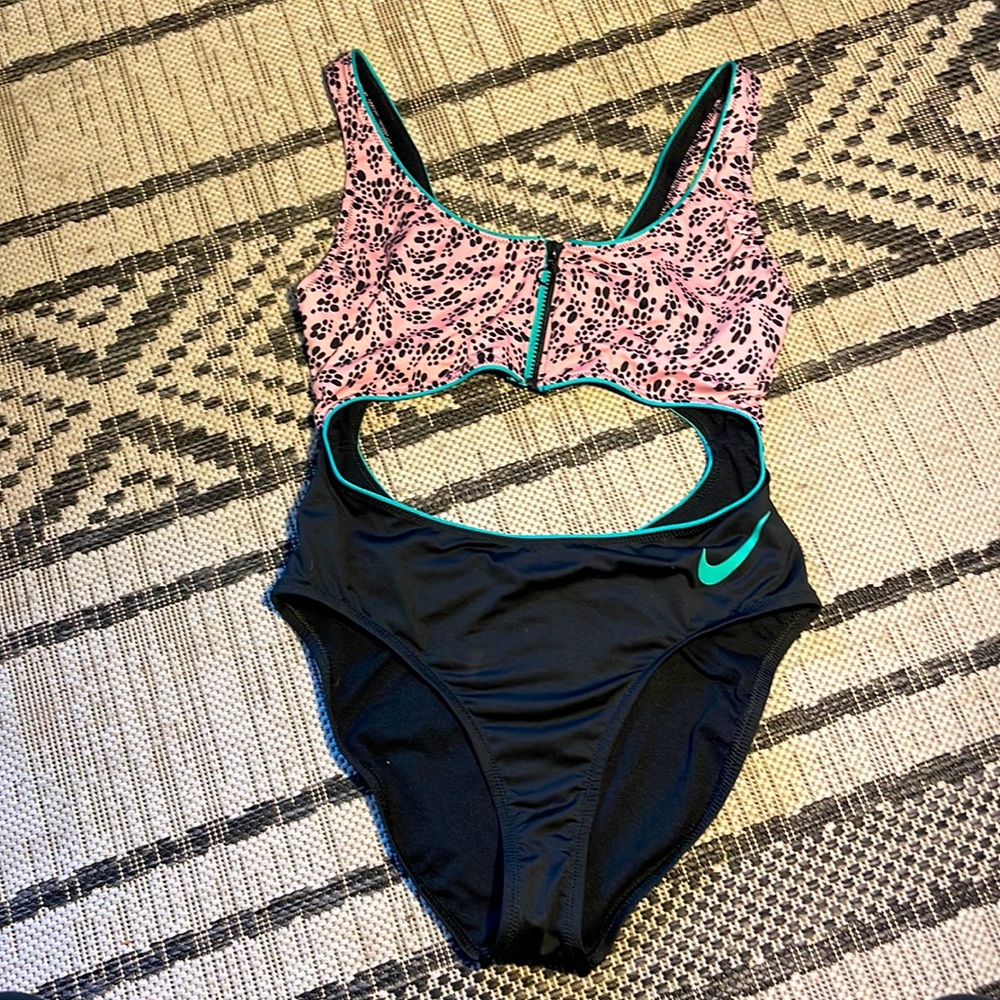 90s style Nike one-piece swimsuit